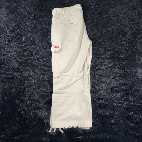 US Polo Assn Pants Womens 7/8 Cargo Utility Pockets Adjustable Waist Casual - Picture 7 of 9